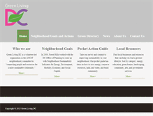 Tablet Screenshot of greenlivingdc.org